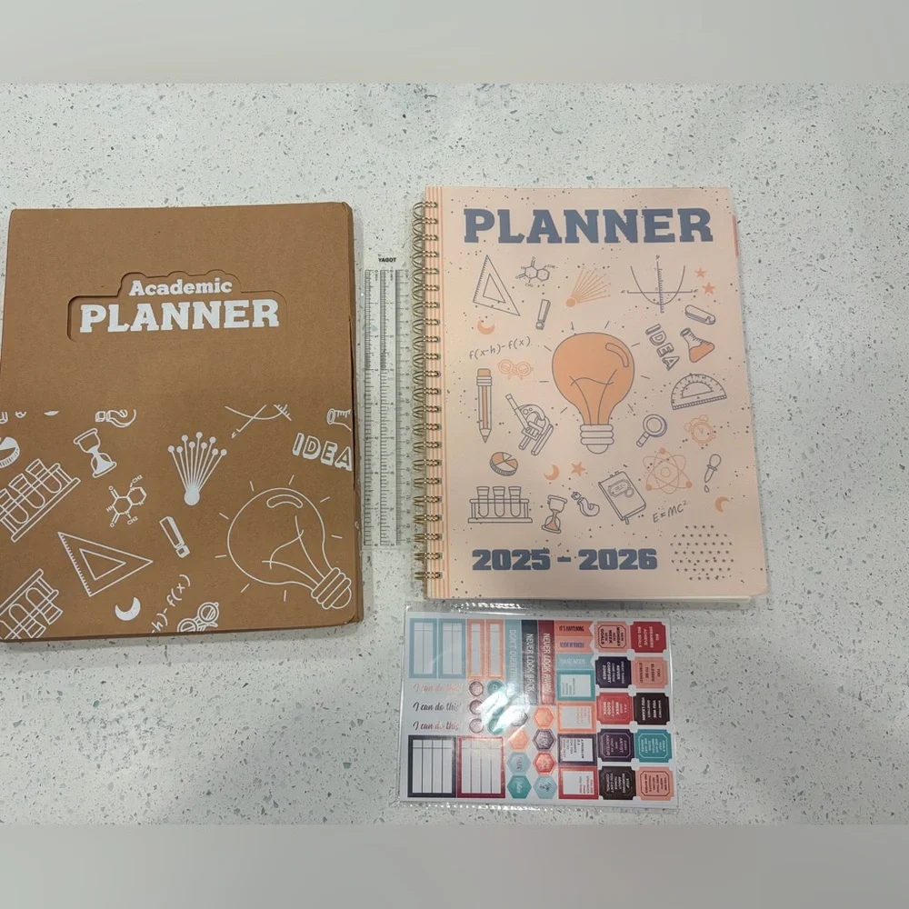 New 2025-2026 Spiral Planner with Tabs